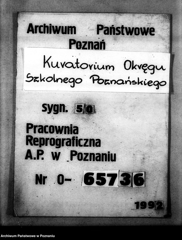 Obraz 1 z jednostki "Księga ewidencyjna szkół i etatów obwodu szkolnego gnieźnieńskiego"