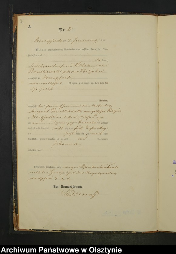 Obraz z jednostki "Geburts-Haupt-Register Nr 1 - 68"