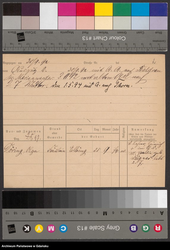 image.from.unit.number "Karty meldunkowe: Döring O. - Domalsky"