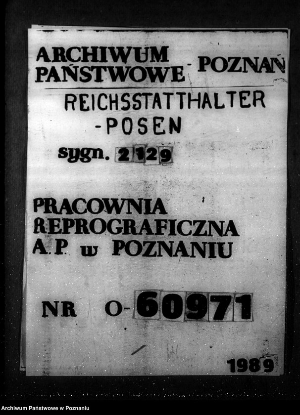 Obraz 1 z jednostki "Verzeichnis der Krankenhäuser, Heil- und Pflegeanstalten im Reichsgau Wartheland"