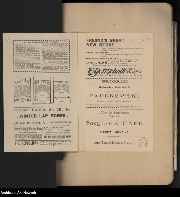 image.from.unit.number "Amérigue (Programy koncertów w czasie tourneé w Stanach Zjednoczonych i Australii)"