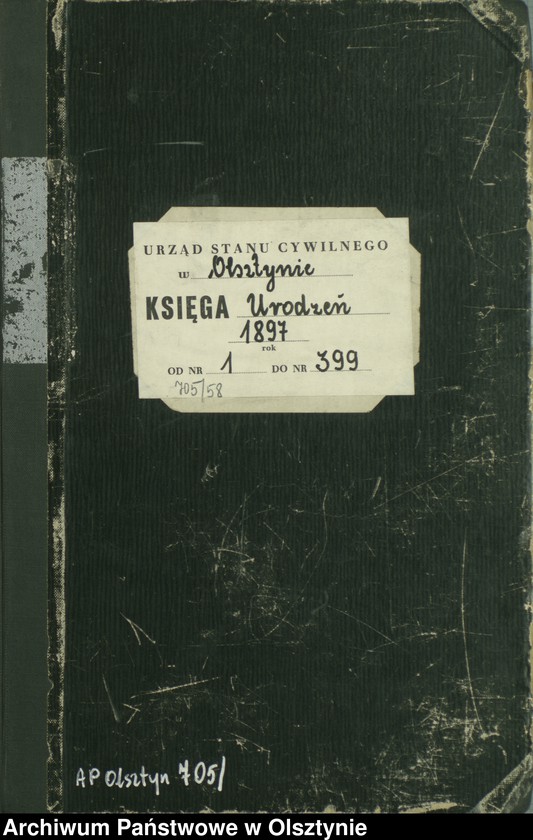 image.from.unit.number "Geburts-Haupt-Register Tom I,Nr 1 - 399"