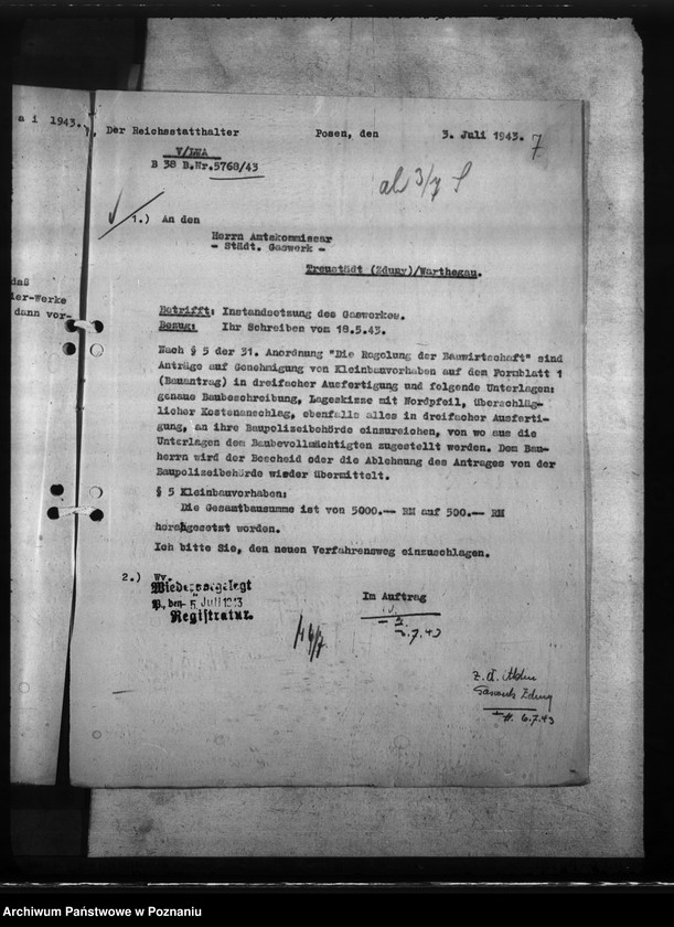 Obraz 11 z jednostki "Gaswerk - Treustädt (Zduny)"