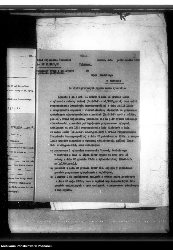 Obraz 7 z jednostki "Sprawy przewłaszczeniowe majątku Pępowo powiatu gostyńskiego"