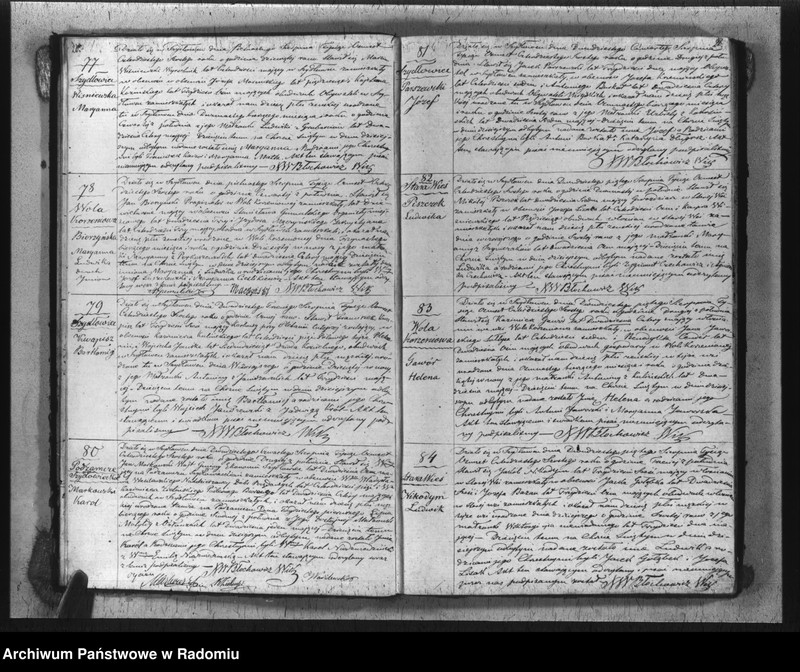 image.from.unit.number "Księga aktów cywilno religijnych urodzonych, zaślubionych i zmarłych kościoła parafialnego szydłowieckiego na rok 1846"