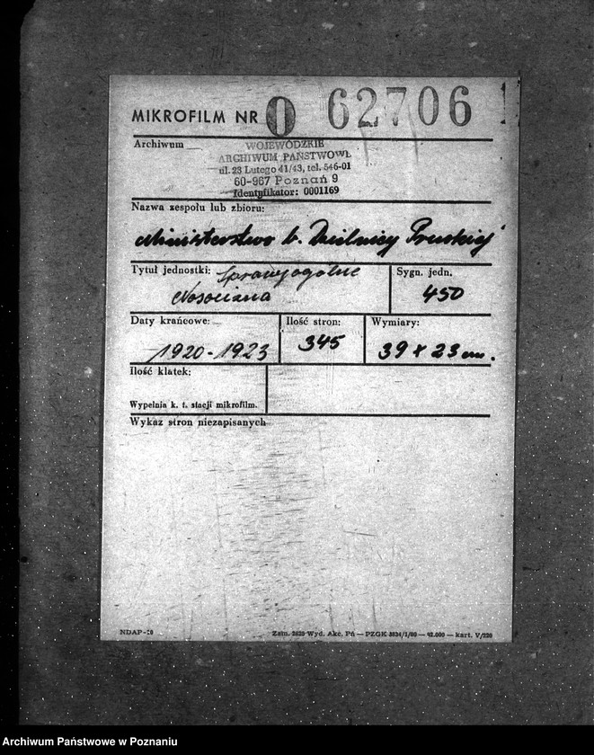 Obraz 1 z jednostki "Sprawy ogólne Nosacizna"