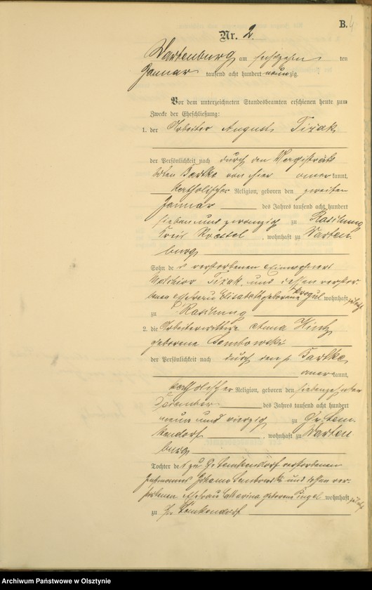 image.from.unit.number "Heiraths-Haupt-Register Nr 1 - 45"