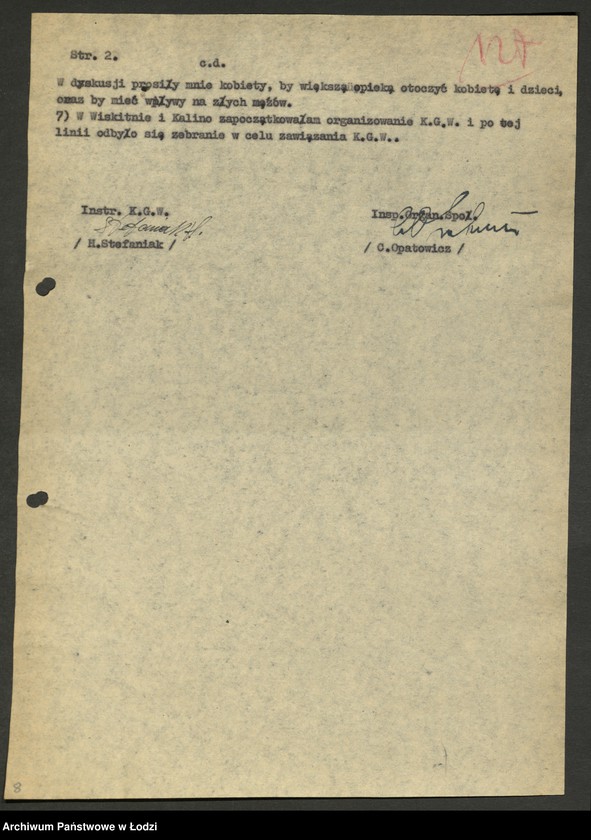 Obraz 9 z jednostki "Związek Samopomocy Chłopskiej - protokoły [z zebrań Zarządu Oddziału Powiatowego, sprawozdania z działalności, wykazy delegatów na zjazdy, składy zarządów gminnych]"