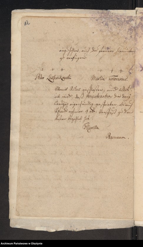 image.from.unit.number "Besitz Veränerung bey denen 2 5/8 Huben in Lomnau [Łomno] H. [Haupt] Amts Neidenburg [Nidzica] Leschnikowski Peter, Ferarius Martin,v. [von] Burski Mathias, v. [ von] Leschnikowskische Erben, v. [von] Komorowska Frantisca vereh. [vereheliche] geb. [geborene] Krajewska"