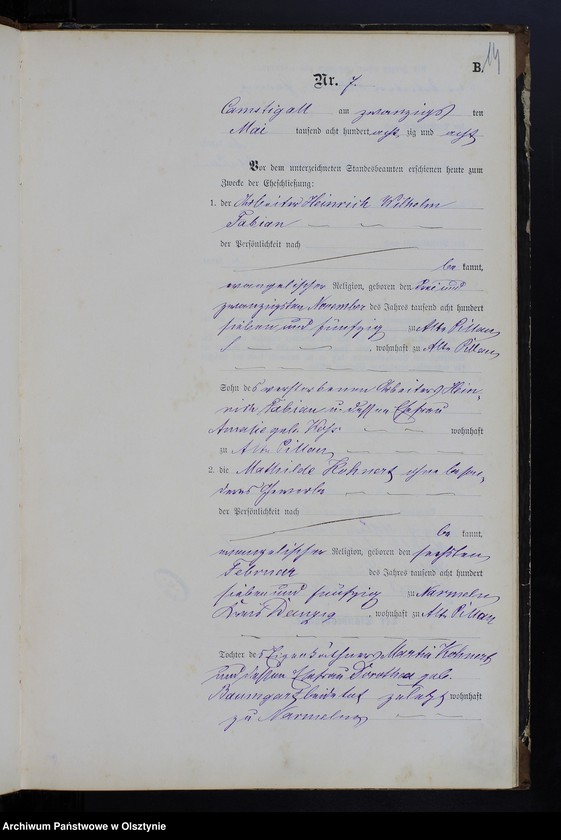 image.from.unit.number "Heiraths-Haupt-Register Nr 1 - 35"