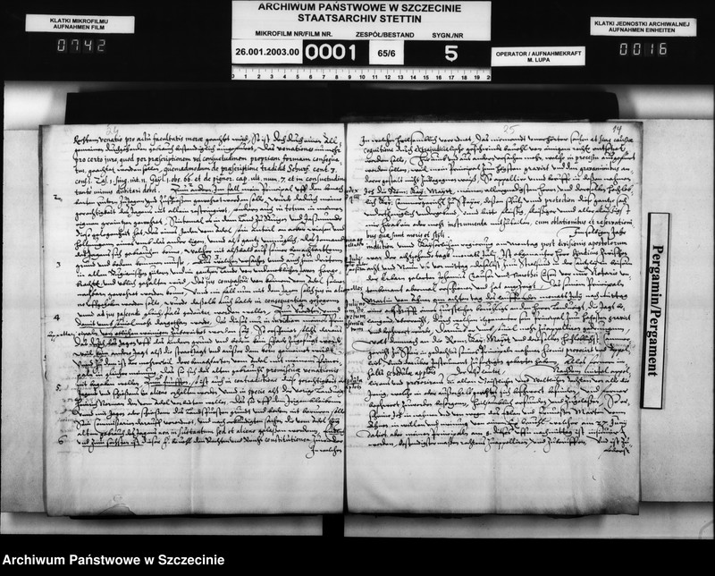 image.from.unit.number "Martin v. Ahnen zu Gr.Datzow Klaus und Balthasar v. Gagern, Pribber v. Suhm, Paul v. Schmatzhagen, Heinrich von Rhast und Michael Rust bezw. Herzog Philipp Julius von Pommern: freie Jagdausübung auf Rügen."