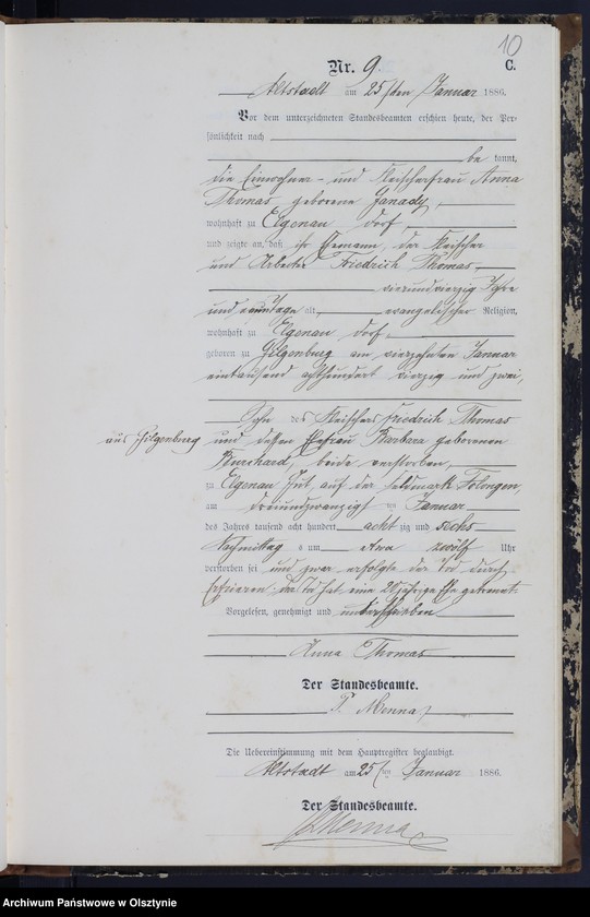 image.from.unit.number "Sterbe-Neben-Register Nr 1 - 69"