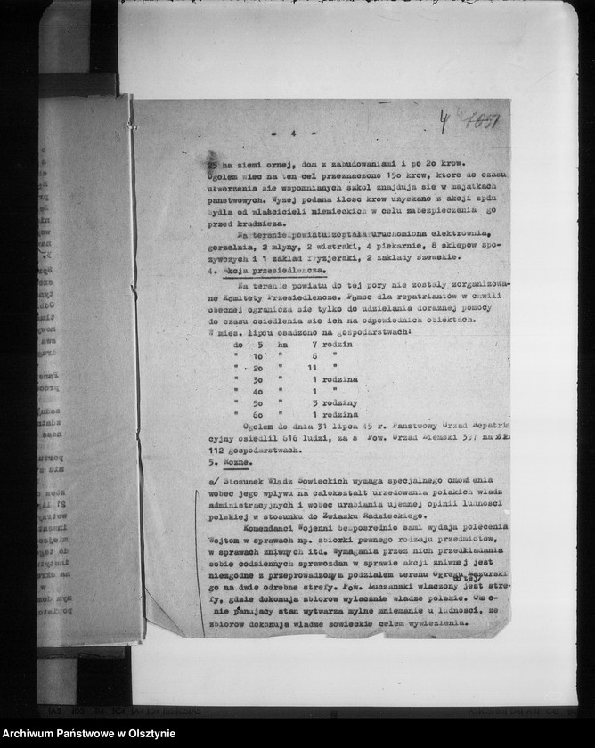 Obraz 9 z jednostki "Sprawozdania miesięczne Starostwa pow. Giżycko"