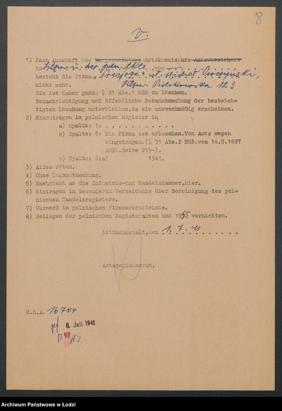 Obraz 10 z jednostki "Michał Owczyński- sprzedaż towarów zegarmistrzowskich i jubilerskich "Precjoza""