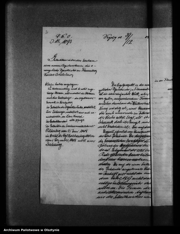 image.from.unit.number "Flammberg / Opalenietz /, evangelische Kirche"