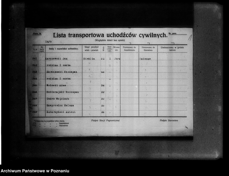Obraz 5 z jednostki "Lista uchodźców cywilnych."