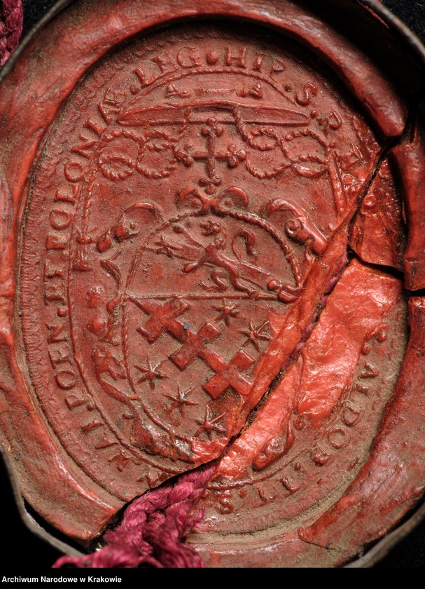 image.from.unit.number "Hipolit Aldobrandini, kardynał prezbiter tytułu św. Pankracego, nuncjusz papieża Sykstusa V na Królestwo Polskie, za zezwoleniem Stolicy Apostolskiej zatwierdza statuty,"