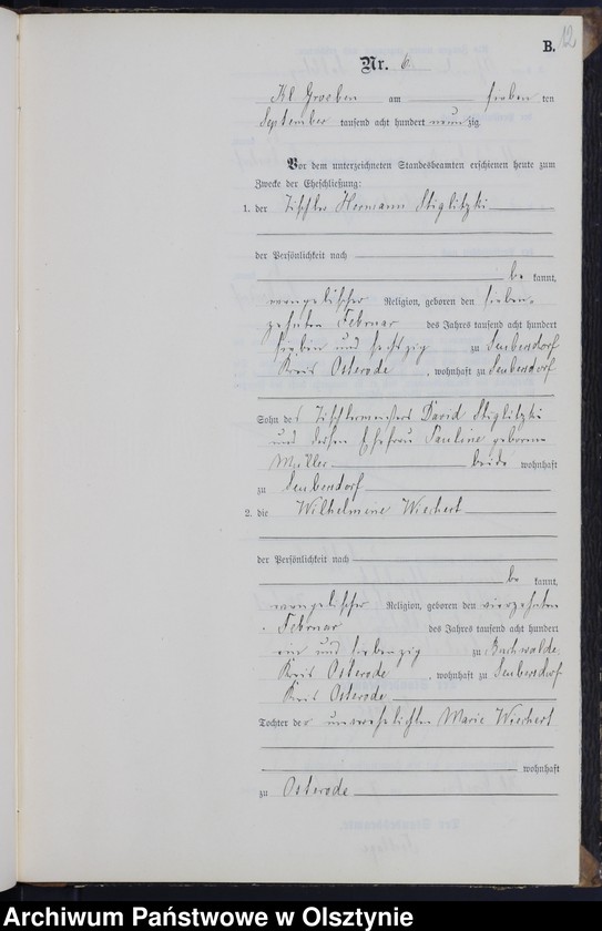 image.from.unit.number "Heiraths-Neben-Register Nr 1 - 11"