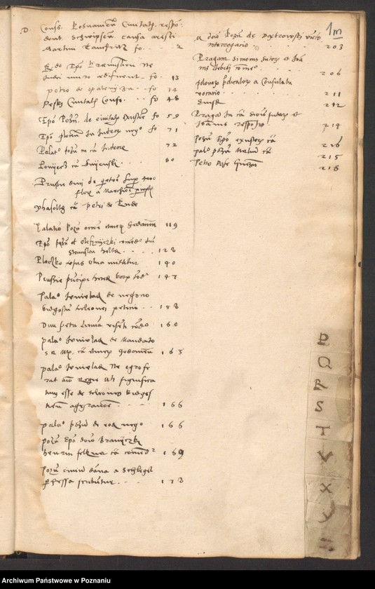 image.from.unit.number "Literae a dominis consulibus civitatis Posnaniae scriptae anno domini 1535"