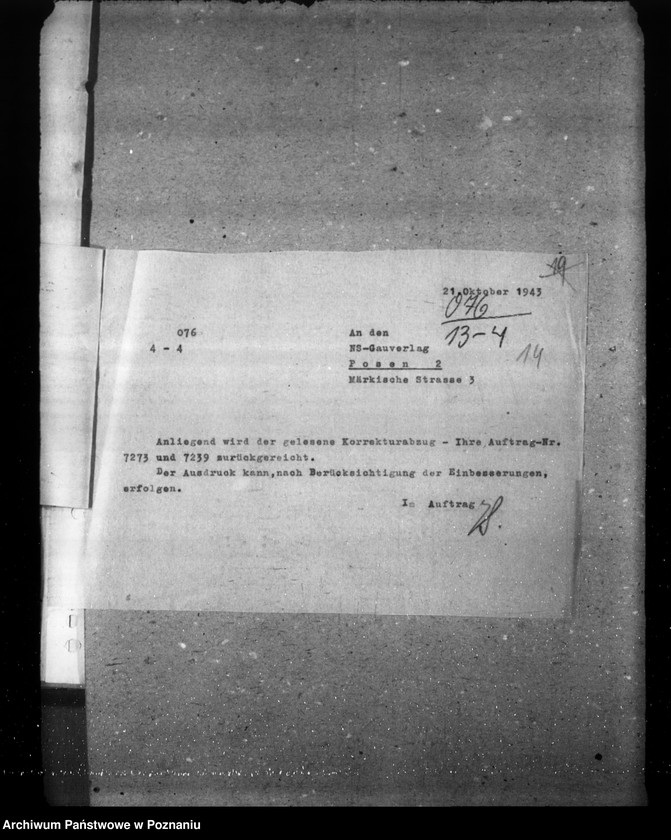 Obraz 19 z jednostki "Korespondencja, formularze i zestawienia wyników w zwiazku ze spisem bydła"