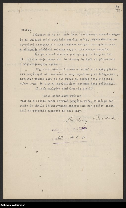 image.from.unit.number "Podania (skargi i zażalenia), tom II"