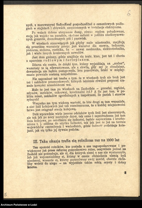 Obraz 7 z jednostki ""Życie Gospodarcze" (dwutygodnik - numer specjalny poświęcony gospodarstwu Ziem Odzyskanych), "Prawda o Ziemiach Zachodnich" -Mirosław Bezłuda"