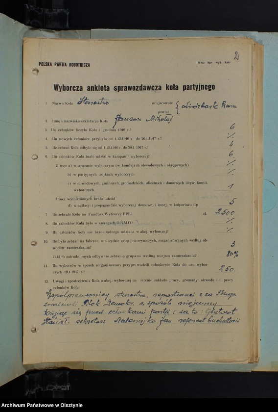 image.from.unit "Materiały sprawozdawcze Kół Miejskich PPR miasta Lidzbark przy: Starostwie Powiatowym, Urzędzie Ziemskim, Warsztatach Mechanicznych, Urzędzie Drogowym, Zarządzie Ziemskim, ZEOM, ZWM, Koła terenowe:nr 1, 2, 3, 4, 5, 7"