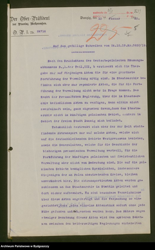 image.from.unit.number "[Korespondencja z nadprezydentem Prowincji Prus Zachodnich]"