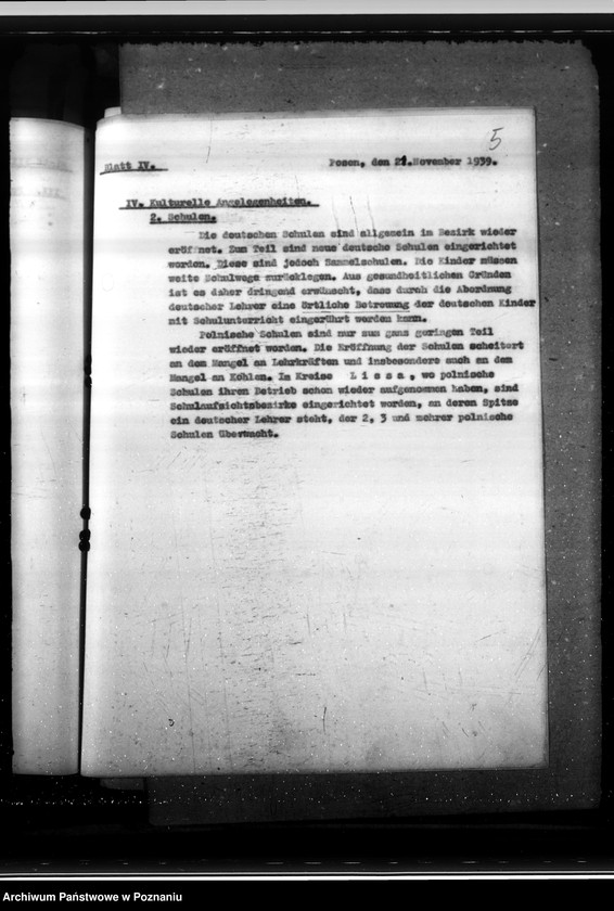 Obraz 8 z jednostki "Lageberichte des Regierungspräsidenten - Posen"