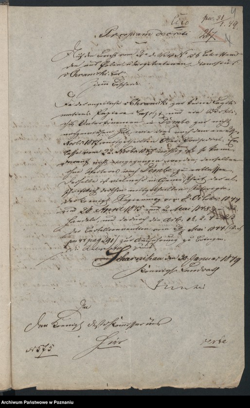 Obraz 8 z jednostki "A. betr. Dionisius von Chramiecki aus Lubicz"