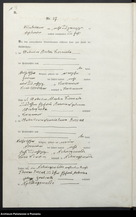 Obraz 12 z jednostki "Heiraths-Haupt-Register tom II"