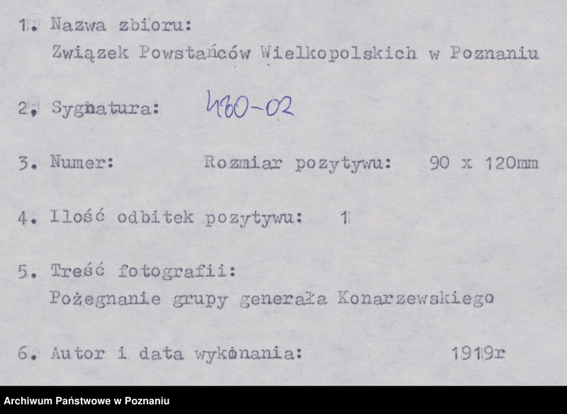 Obraz 6 z jednostki "Pożegnanie grupy generała Konarzewskiego."