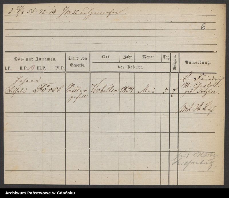 image.from.unit.number "Karty meldunkowe: Foelski - Fork"