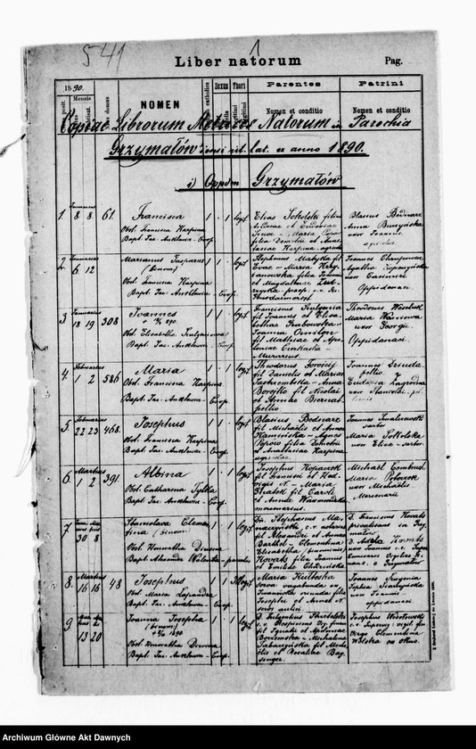 image.from.unit.number "Parafia: Grzymałów. Dekanat: Skałat. Kopie z ksiąg metrykalnych ur., śl., zg. dla całej parafii (miasto Grzymałów i wsie)."