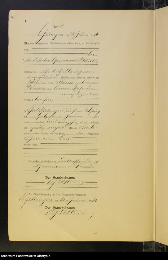 image.from.unit.number "Geburts-Neben-Register Nr 1 - 65 [ Księga urodzeń - wtóropis ]"