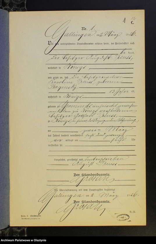 image.from.unit.number "Sterbe-Neben-Register Nr 1 - 13 [ Księga zgonów - wtóropis ]"