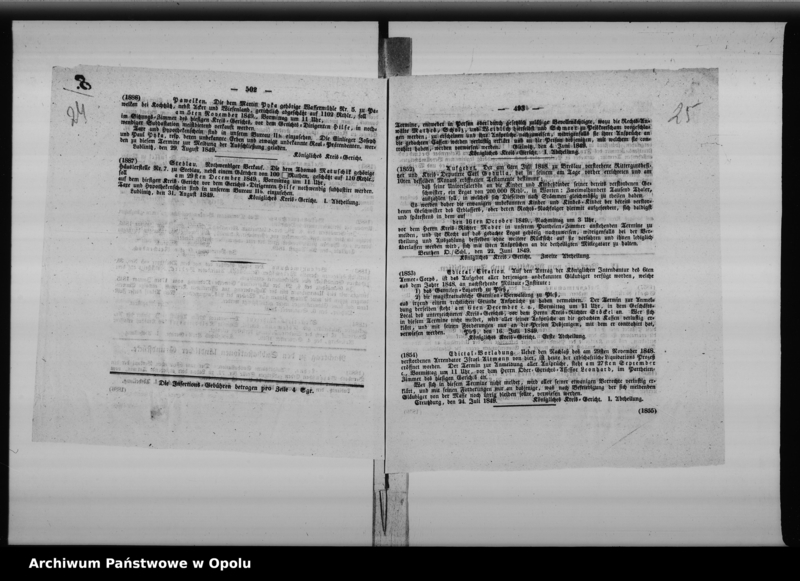 Obraz 17 z jednostki "Acta des Magistrats zu Oppeln betreffend die Anlage einer Bierbrauerei in dem sub No 35 vor dem Oderthore hierselbst belegenen Hause"