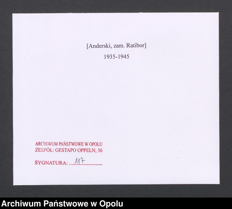 Obraz 2 z jednostki "[Anderski, zam. Ratibor]"