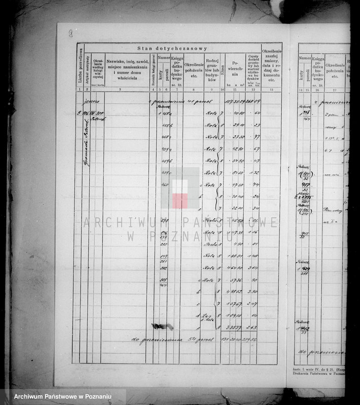 Obraz 12 z jednostki "Dodatek do ostatecznego rejestru pomiarowego obrębu Paterek-Nakło"