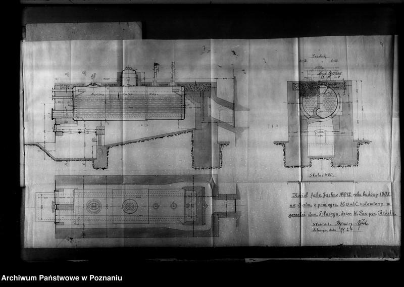 image.from.unit.number "Gorzelnia rolnicza K. Rzóski w Gołaszynie powiat rawicki nr woj. kotła 2411"