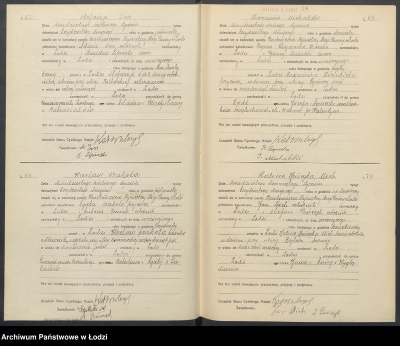 Obraz 20 z jednostki "Akta zgonów"