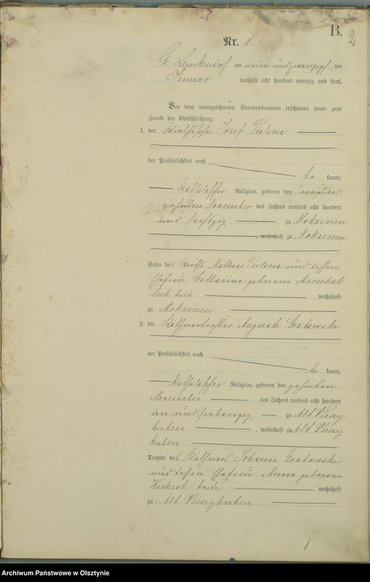 image.from.unit.number "Heiraths-Haupt-Register Nr 1 - 9"