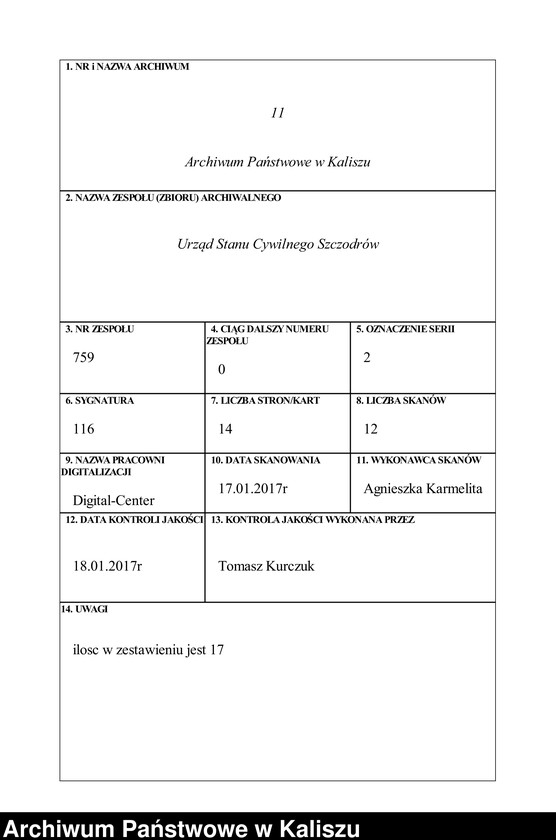 Obraz 1 z jednostki "[Księga małżeństw]"