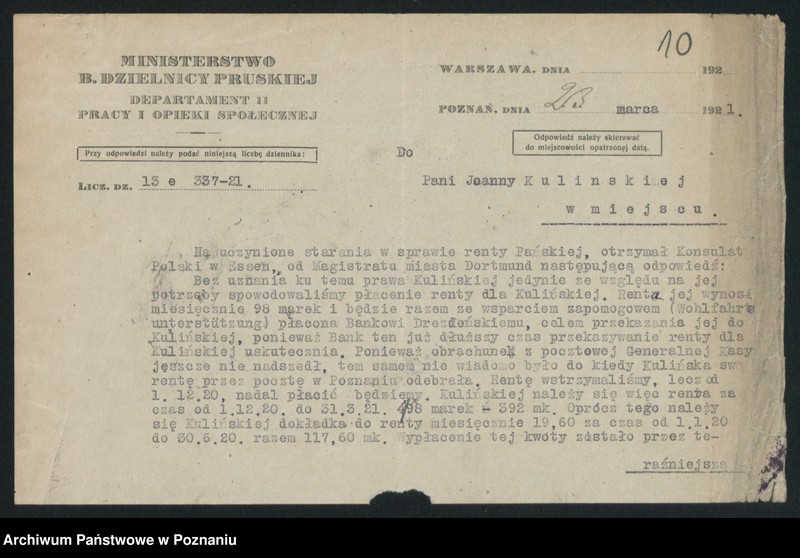 Obraz 12 z jednostki "Regibauversicherung der Stadt Dortmund [odwołanie do Ministerstwa]"