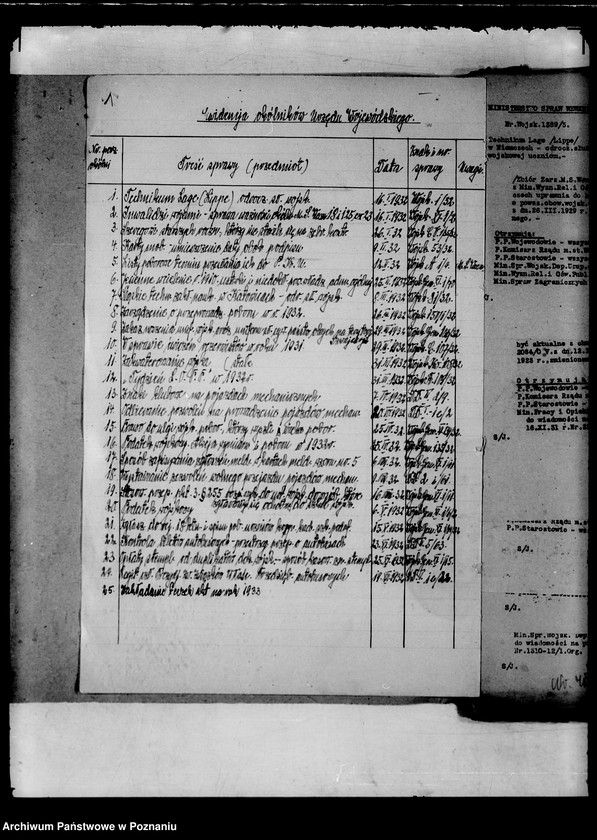 Obraz 5 z jednostki "/Zbiór ogólników władz nadrzędnych/ Ministerstwa Spraw Wewnętrznych"