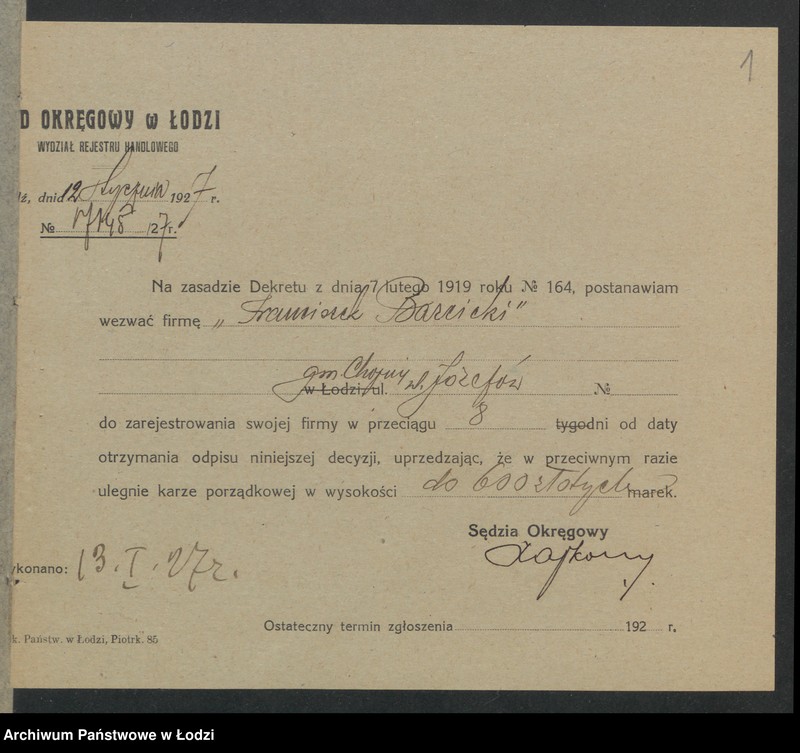 Obraz 3 z jednostki "Franciszek Barcicki – sklep spożywczy"