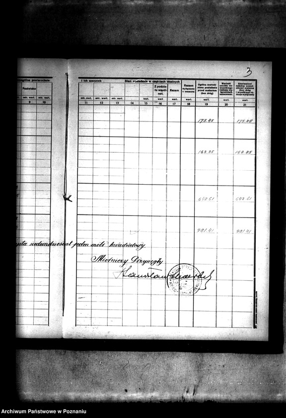 Obraz 7 z jednostki "Rejestr przejściowy pomiarowo-szacunkowy wsi Zalesie- obszar Szczepidło powiatu konińskiego przed scaleniem"
