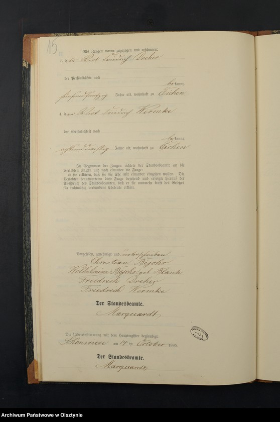 image.from.unit.number "Heiraths-Neben-Register Nr 1 - 16"