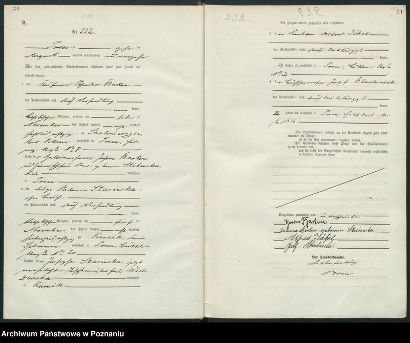 Obraz 18 z jednostki "Księga miejscowa małżeństw tom II [Rejestr główny małżeństw]"