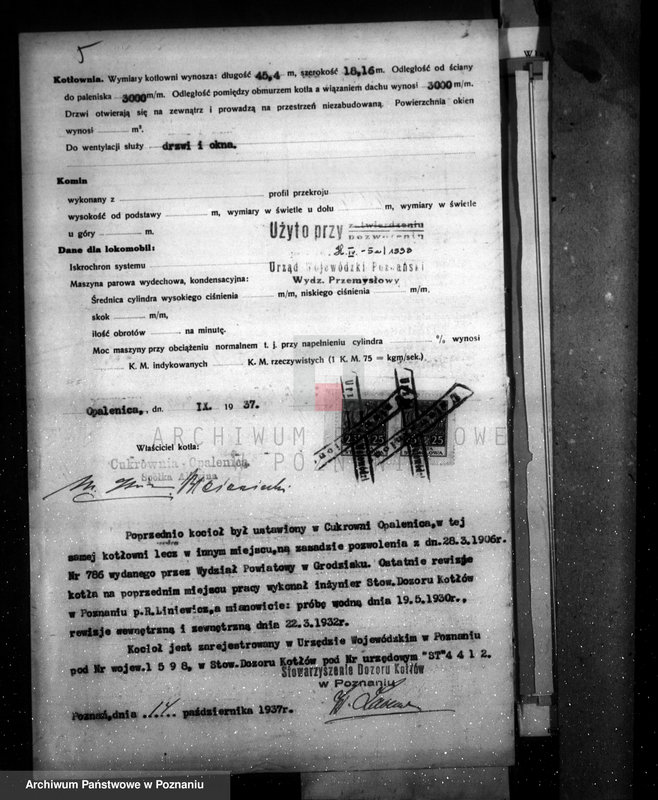 Obraz 9 z jednostki "Cukrownia Opalenica Spółka Akcyjna, nr woj. 1598"